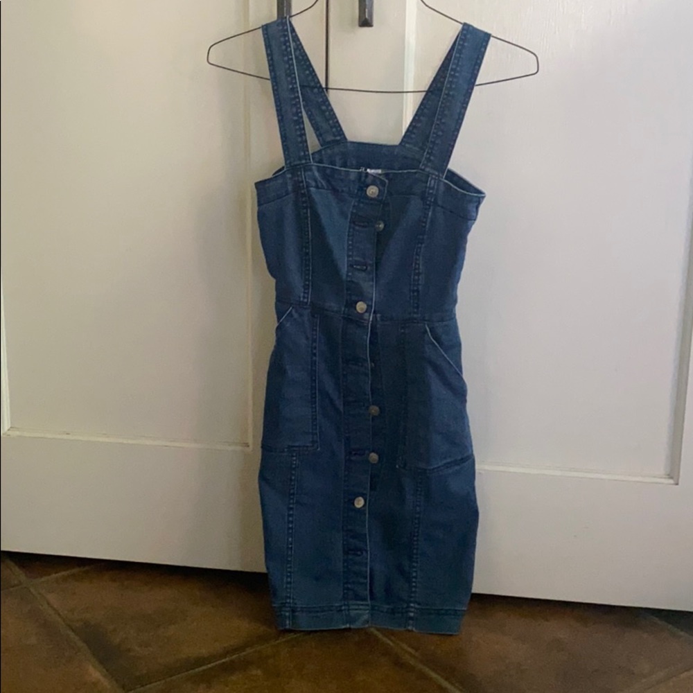 Divided by H&M stretch denim button up mini dress - Picture 3 of 9